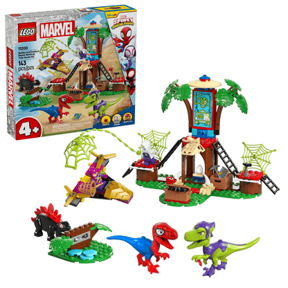 Spidey and Gobby's Raptor Battle at Tree House HQ