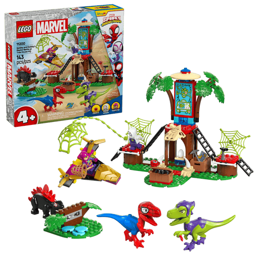 Spidey and Gobby's Raptor Battle at Tree House HQ