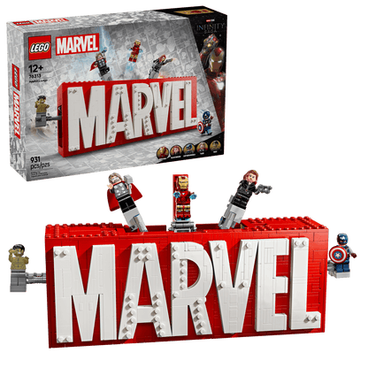 MARVEL Logo & Minifigures