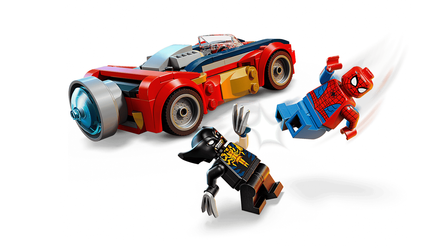 Spider-Man Car vs. Venomized Wolverine