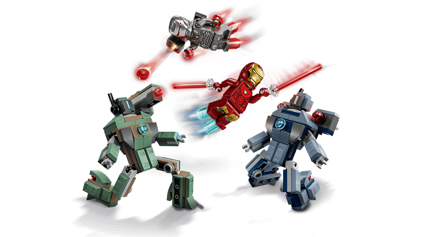 Iron Man & War Machine vs. Hammer Drones