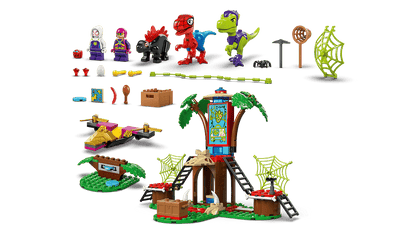 Spidey and Gobby's Raptor Battle at Tree House HQ