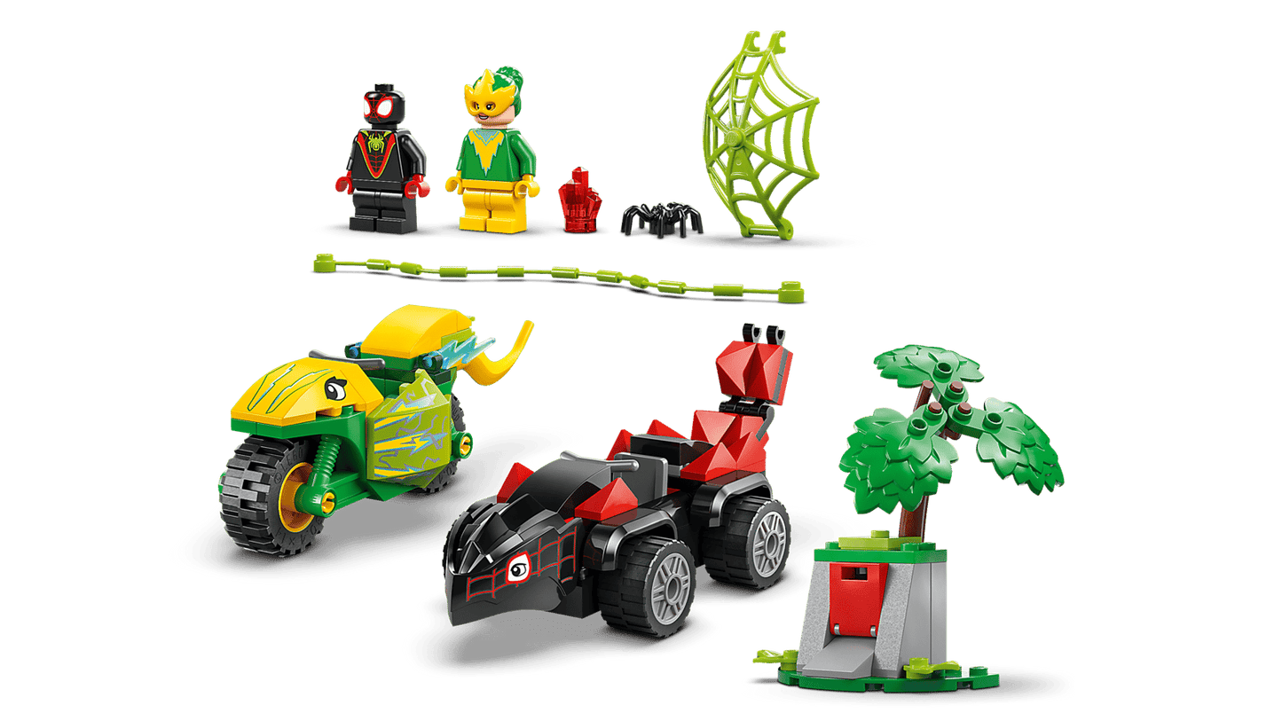 Spin and Electro Dinosaur Vehicle Chase