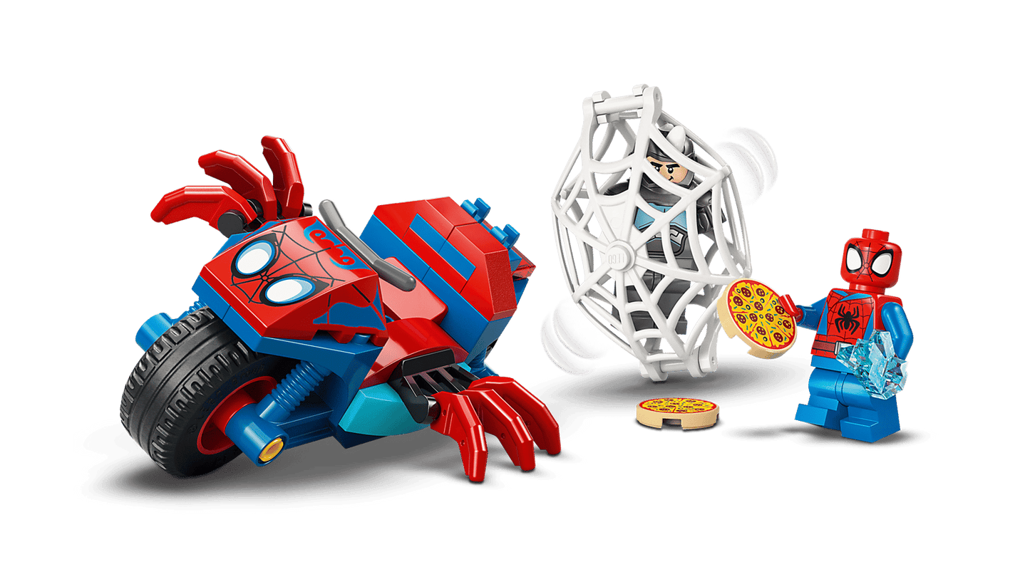 Spidey on his Motorcycle vs. Rhino