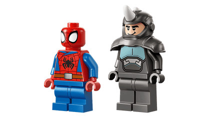 Spidey on his Motorcycle vs. Rhino